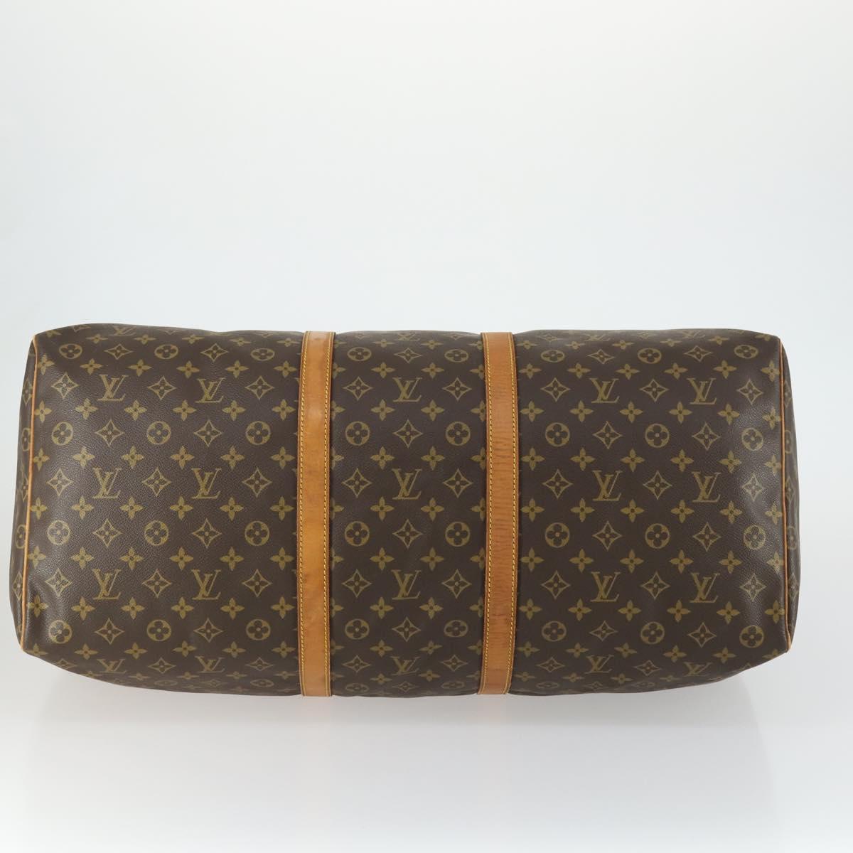 LOUIS VUITTON Monogram Keepall 60 Boston Bag M41422 LV Auth BA9012