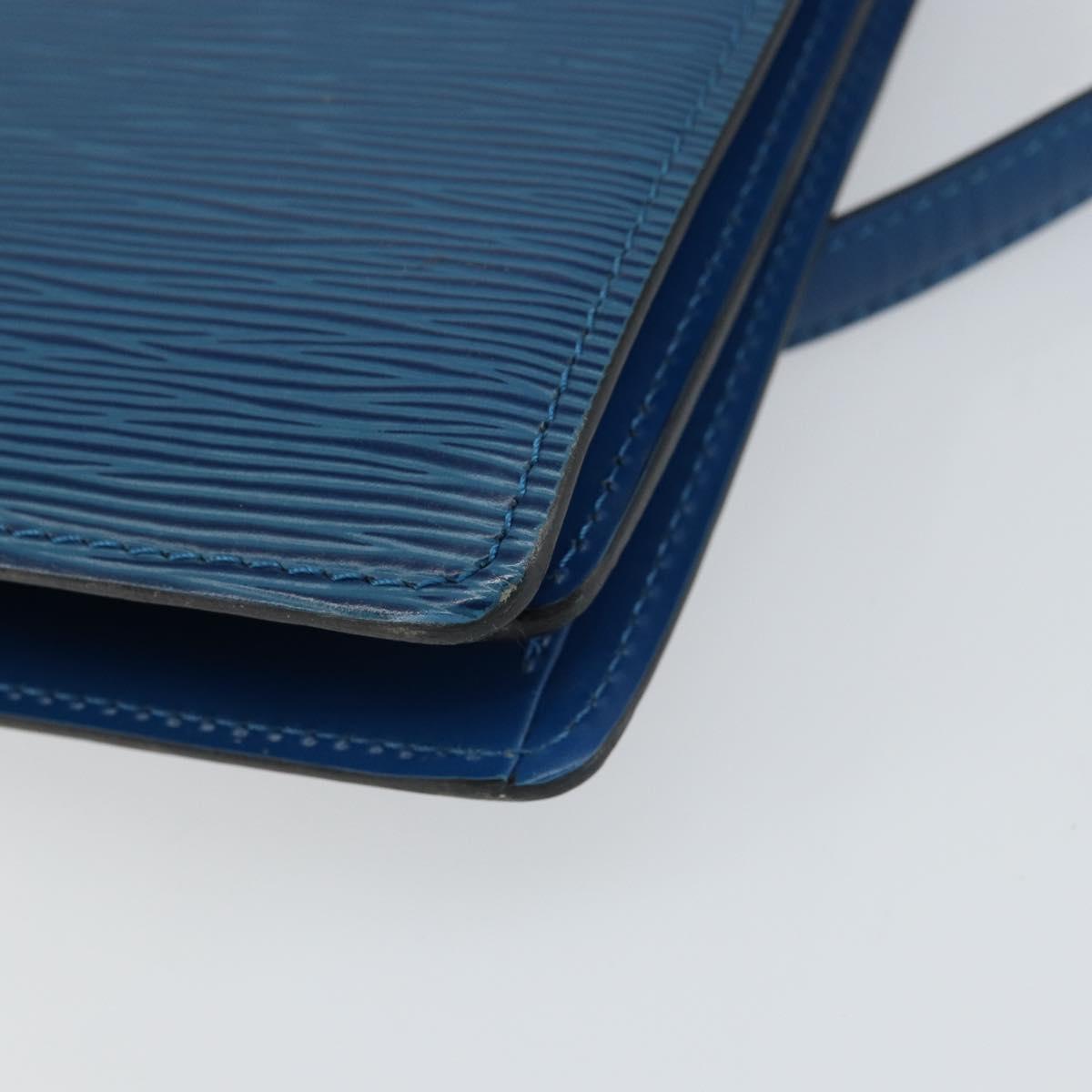 LOUIS VUITTON Epi Capuchin Shoulder Bag Blue M52345 LV Auth BA9024