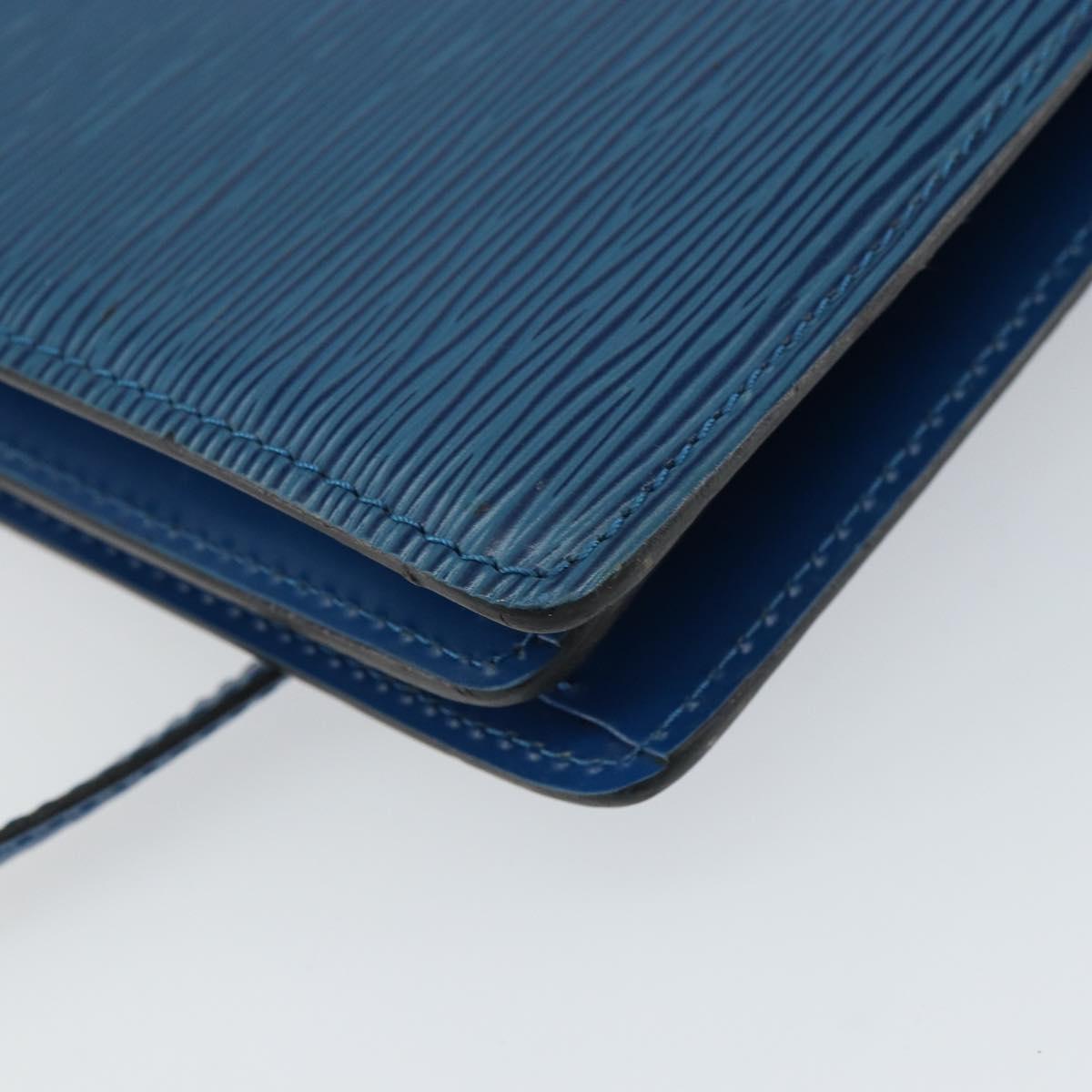 LOUIS VUITTON Epi Capuchin Shoulder Bag Blue M52345 LV Auth BA9024