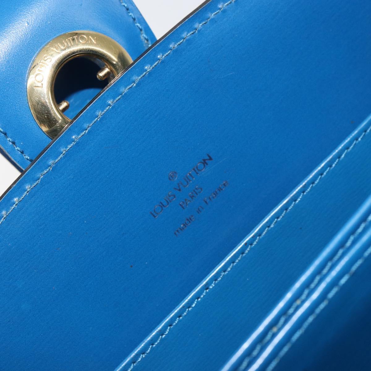 LOUIS VUITTON Epi Capuchin Shoulder Bag Blue M52345 LV Auth BA9024