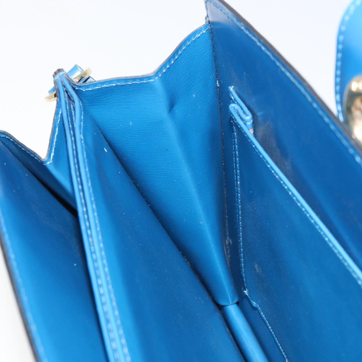LOUIS VUITTON Epi Capuchin Shoulder Bag Blue M52345 LV Auth BA9024
