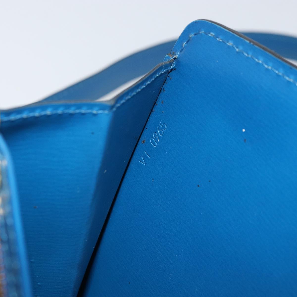 LOUIS VUITTON Epi Capuchin Shoulder Bag Blue M52345 LV Auth BA9024