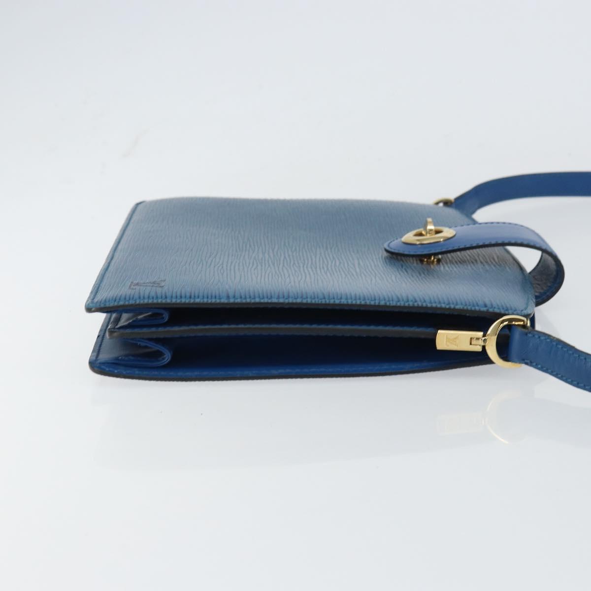 LOUIS VUITTON Epi Capuchin Shoulder Bag Blue M52345 LV Auth BA9024