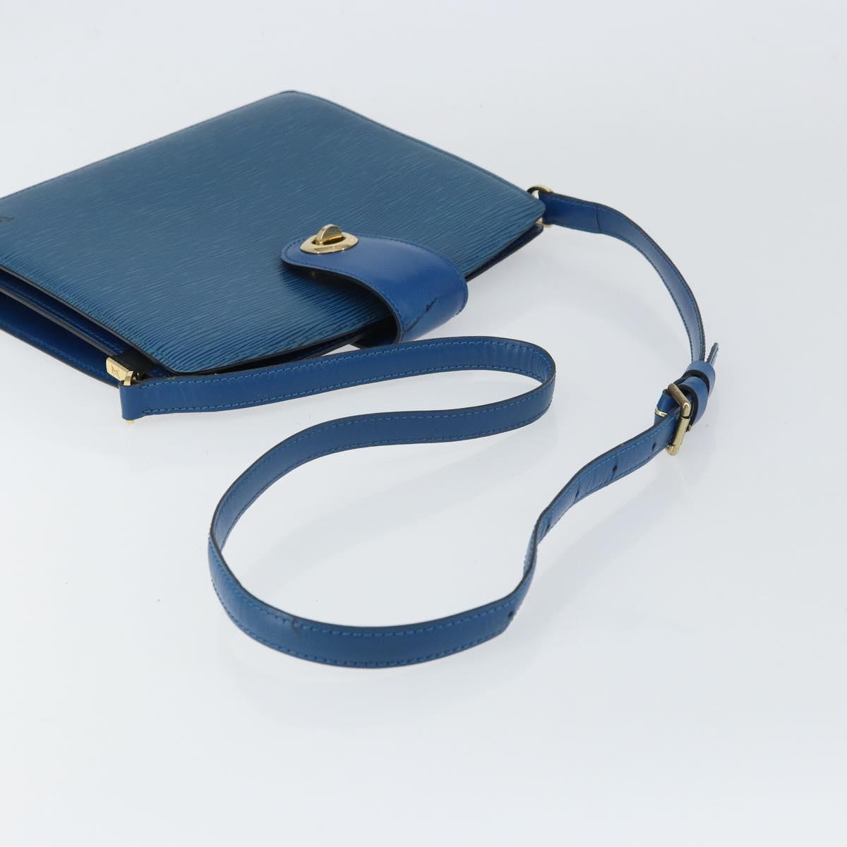 LOUIS VUITTON Epi Capuchin Shoulder Bag Blue M52345 LV Auth BA9024
