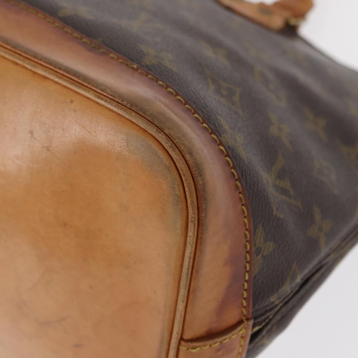 LOUIS VUITTON Monogram Alma Hand Bag M51130 LV Auth BA9027
