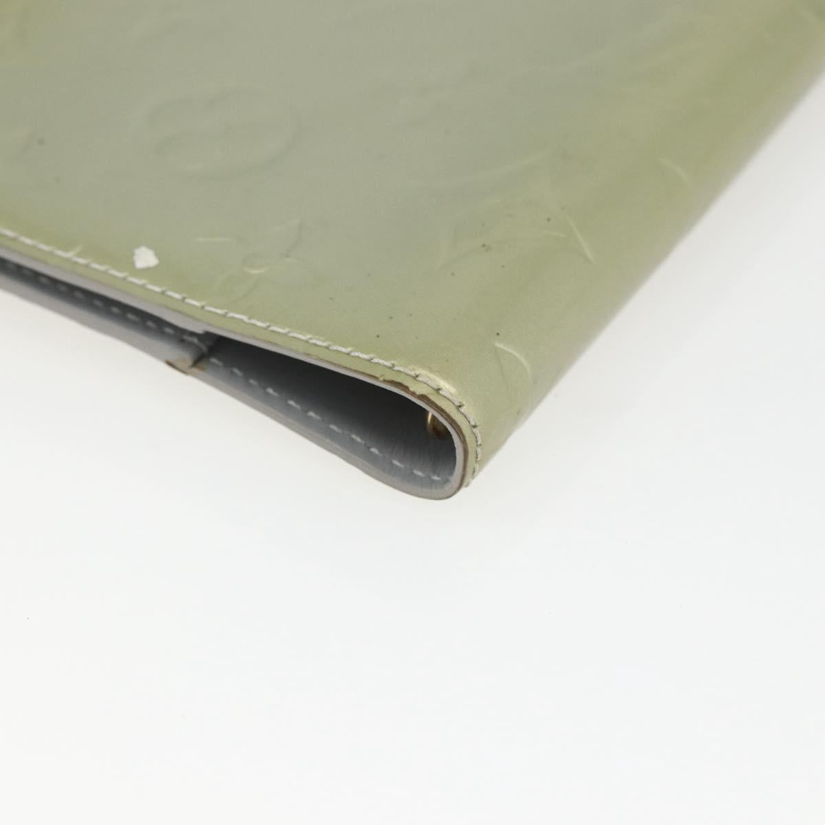 LOUIS VUITTON Monogram Vernis Agenda PM Planner Cover Gris R21001 LV Auth BA9046