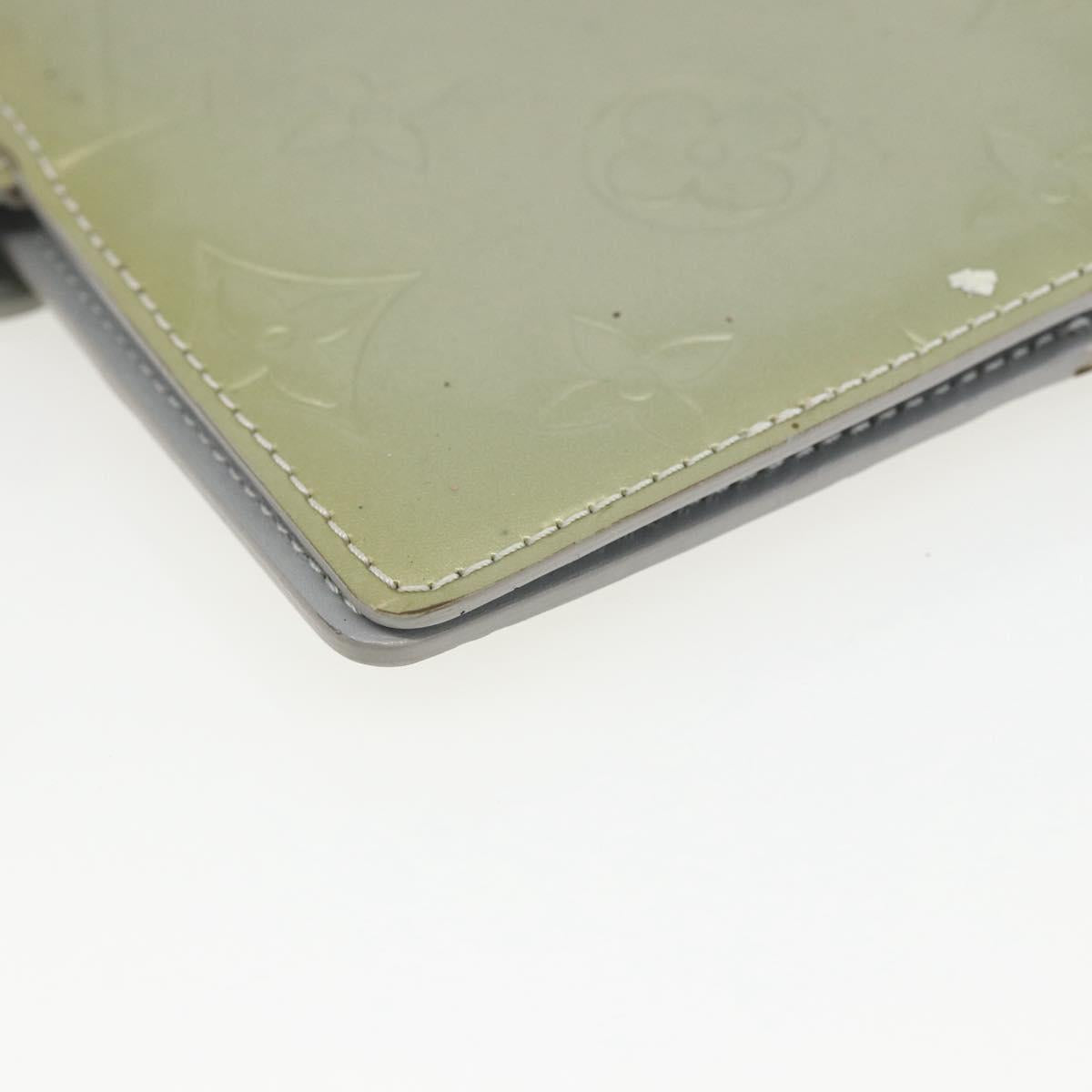 LOUIS VUITTON Monogram Vernis Agenda PM Planner Cover Gris R21001 LV Auth BA9046