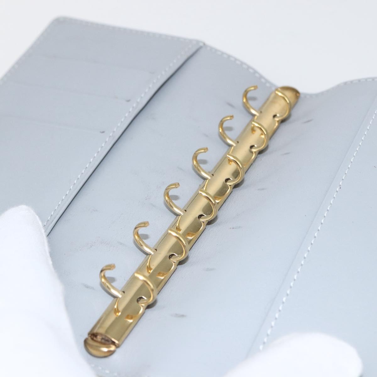 LOUIS VUITTON Monogram Vernis Agenda PM Planner Cover Gris R21001 LV Auth BA9046