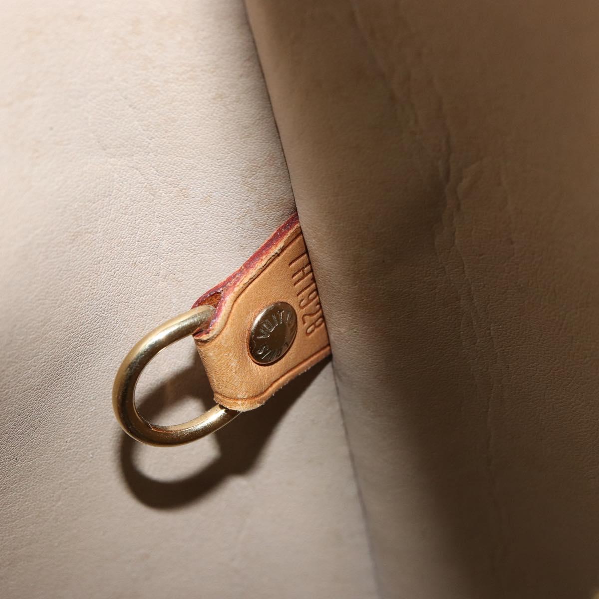 LOUIS VUITTON Monogram Vernis Houston Hand Bag Beige M91004 LV Auth BA9047