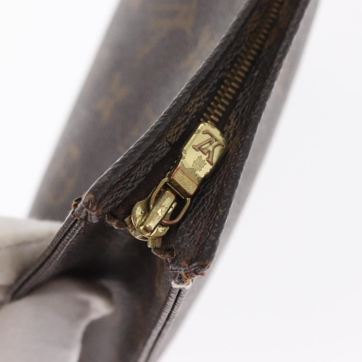 LOUIS VUITTON Monogram Poche Toilette 19 Pouch M47544 LV Auth BA9053