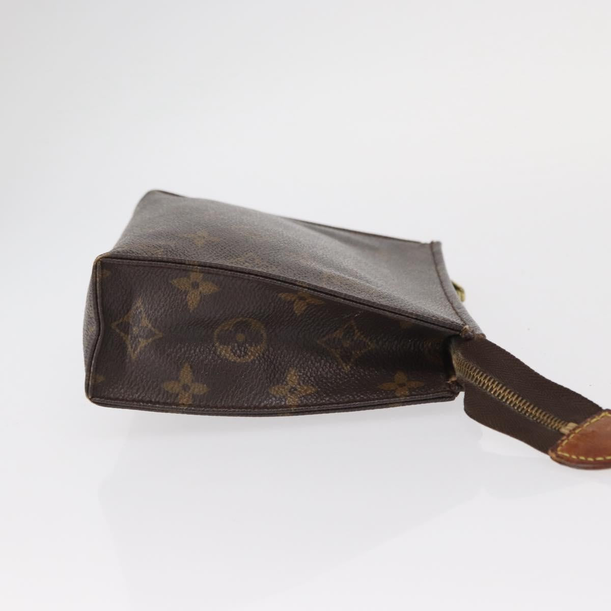 LOUIS VUITTON Monogram Poche Toilette 19 Pouch M47544 LV Auth BA9053