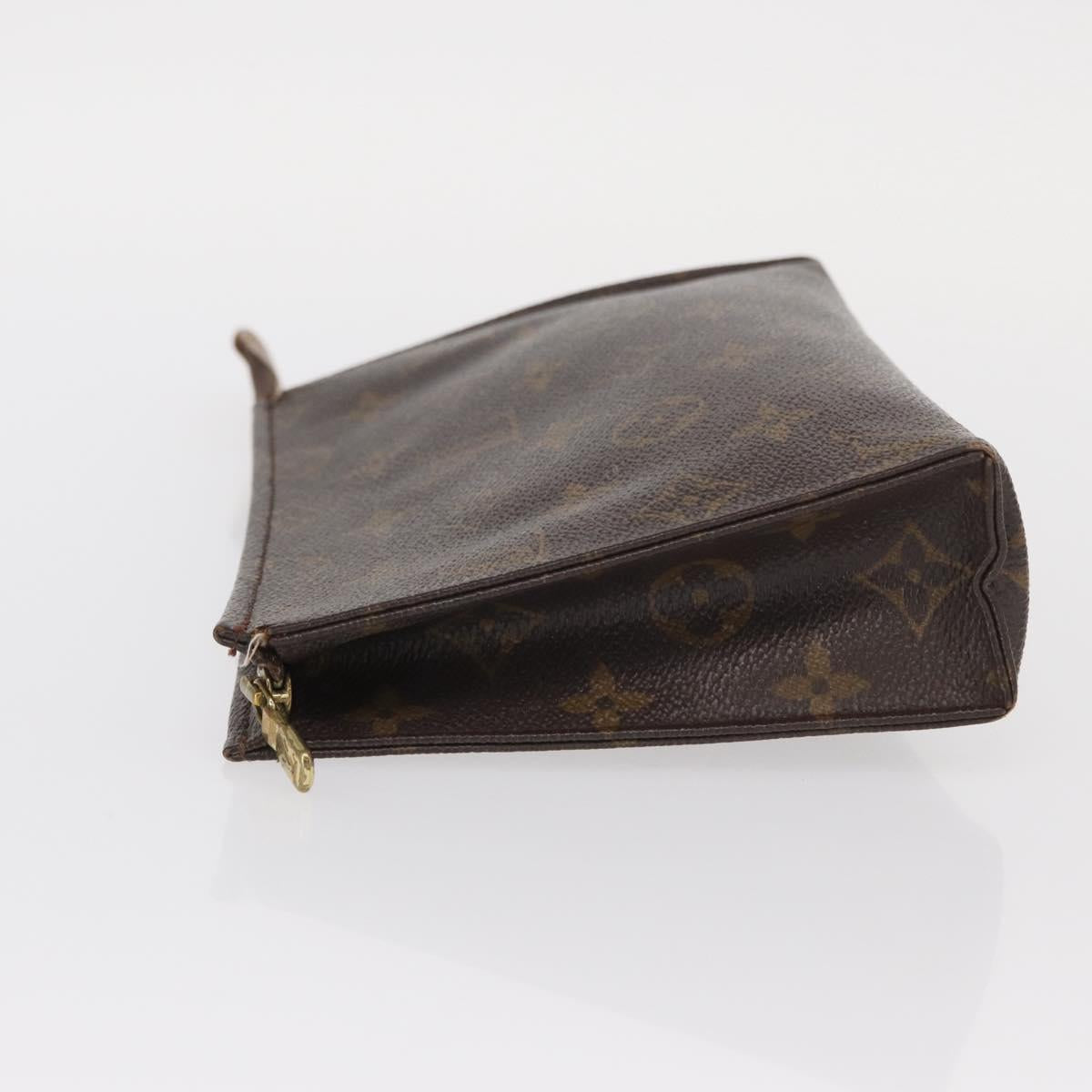 LOUIS VUITTON Monogram Poche Toilette 19 Pouch M47544 LV Auth BA9053