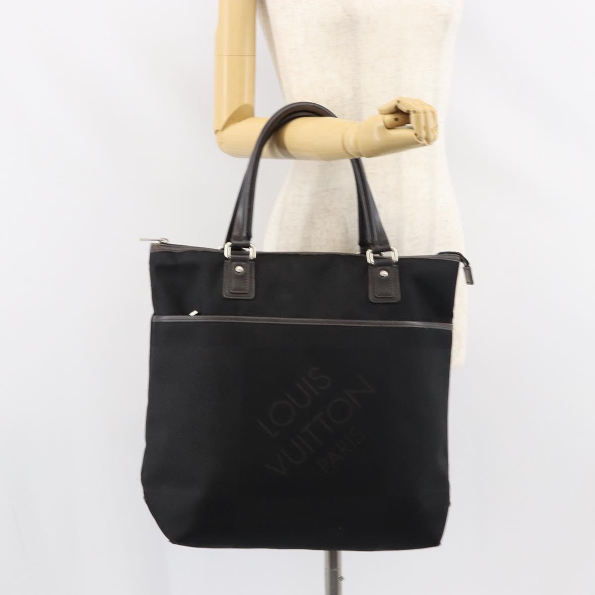 LOUIS VUITTON Damier Geant Kugar Tote Bag Black M93085 LV Auth BA9064