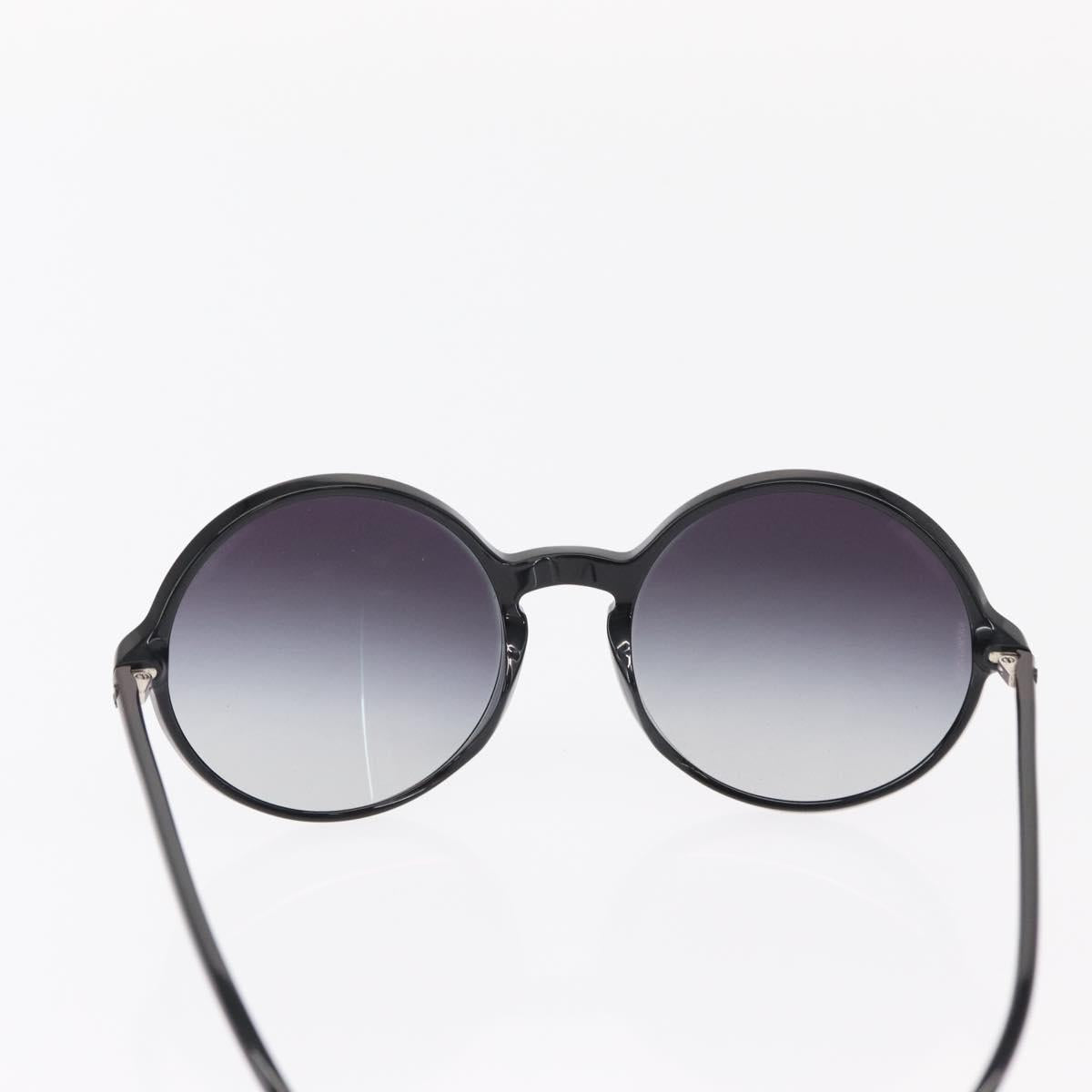 CHANEL Sunglasses plastic Black CC Auth BA9082