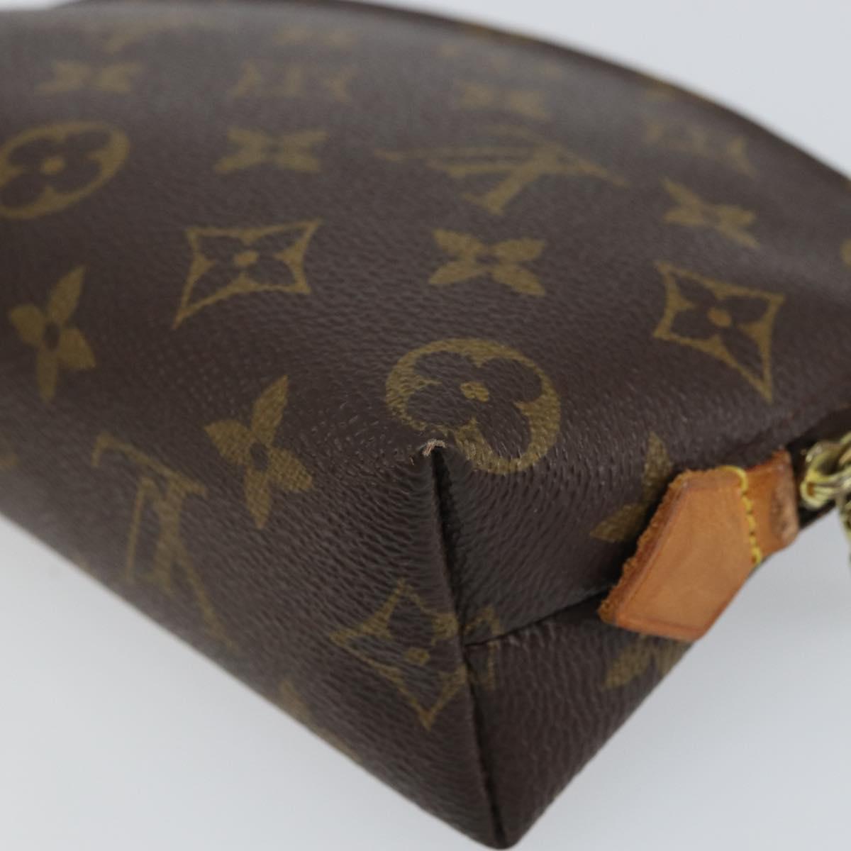 LOUIS VUITTON Monogram Pochette Cosmetic PM Pouch M43998 LV Auth BA9098