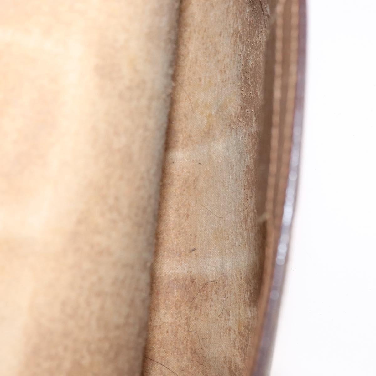 GUCCI GG Supreme Web Sherry Line Clutch Bag PVC Beige Gold 89 01 006 Auth BA9104