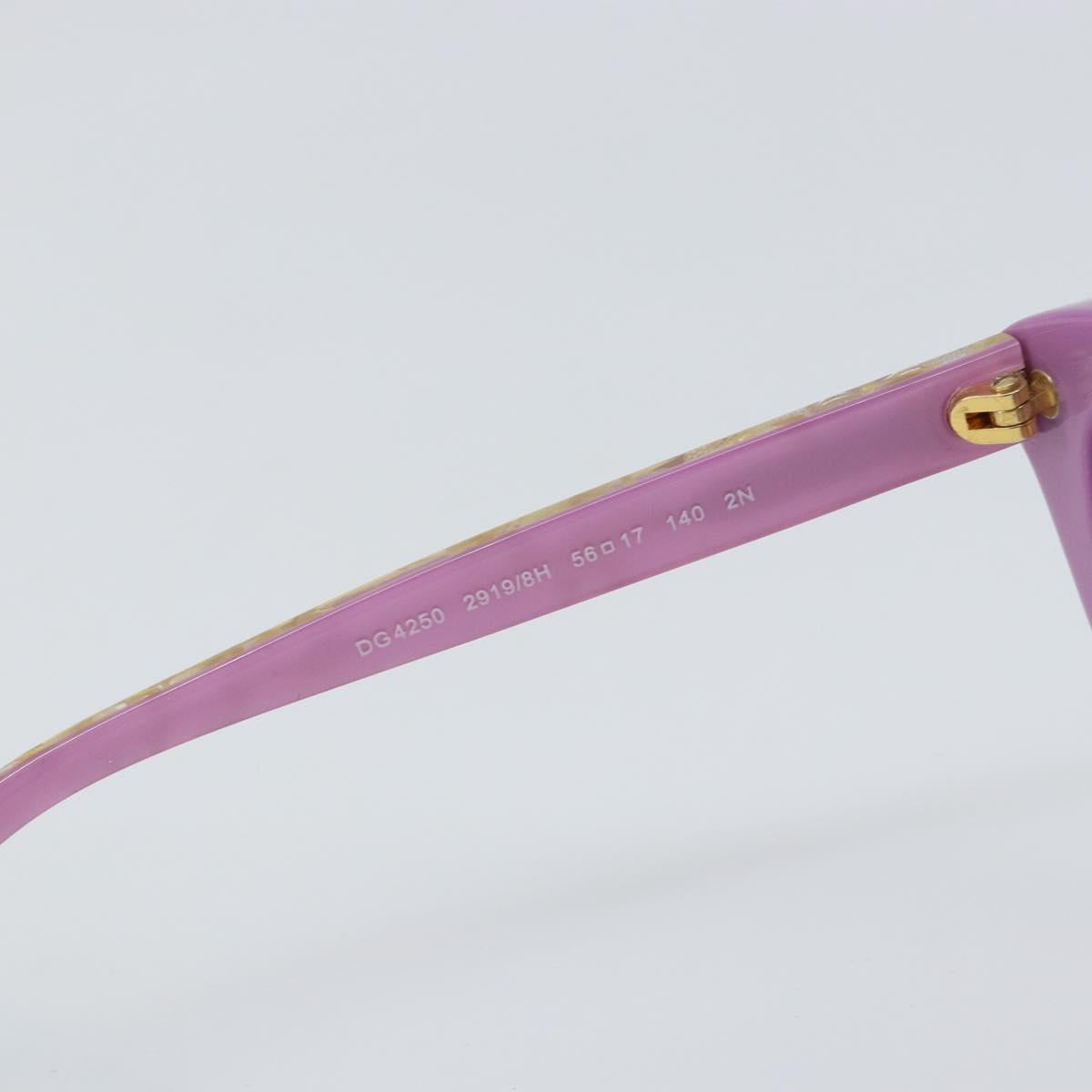 DOLCE&GABBANA Sunglasses plastic Purple Auth BA9109V