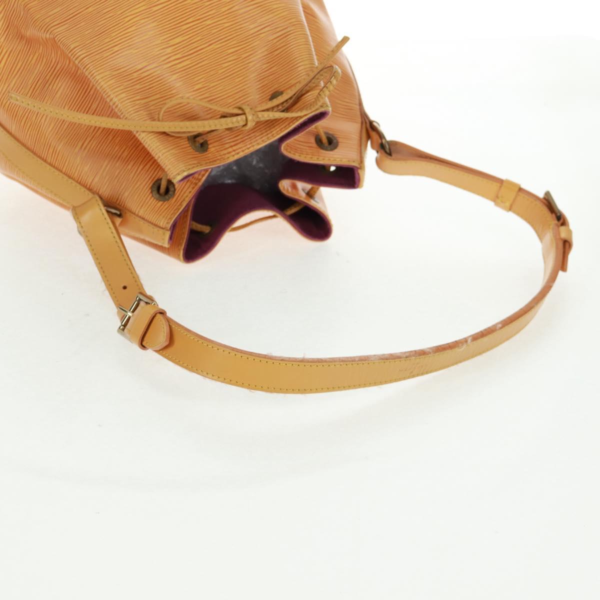 LOUIS VUITTON Epi Petit Noe Shoulder Bag Yellow M44109 LV Auth BA9123