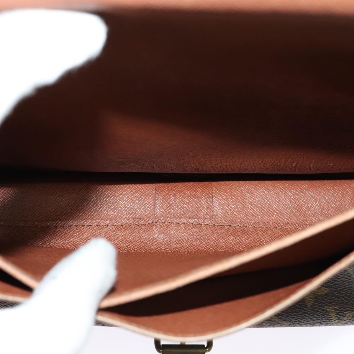 LOUIS VUITTON Monogram Cartouchiere GM Shoulder Bag M51252 LV Auth BA913