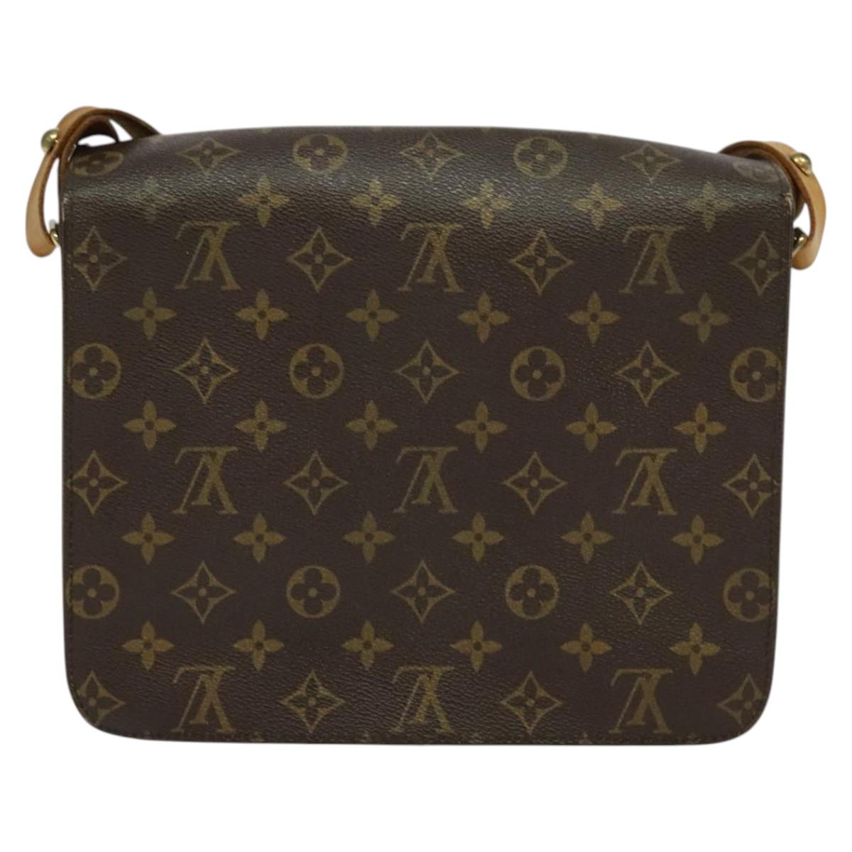 LOUIS VUITTON Monogram Cartouchiere GM Shoulder Bag M51252 LV Auth BA913