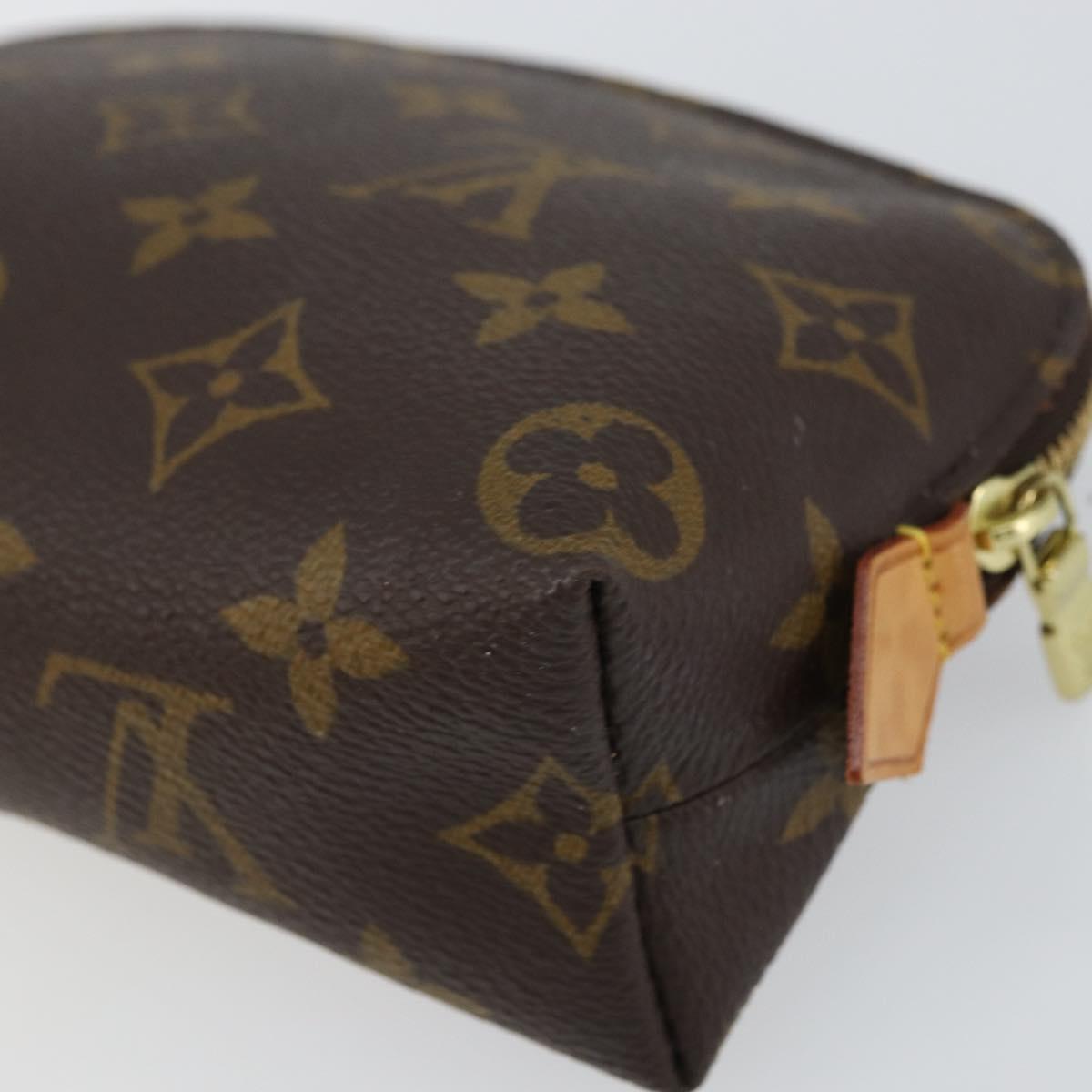 LOUIS VUITTON Monogram Pochette Cosmetic PM Pouch M43998 LV Auth BA9146