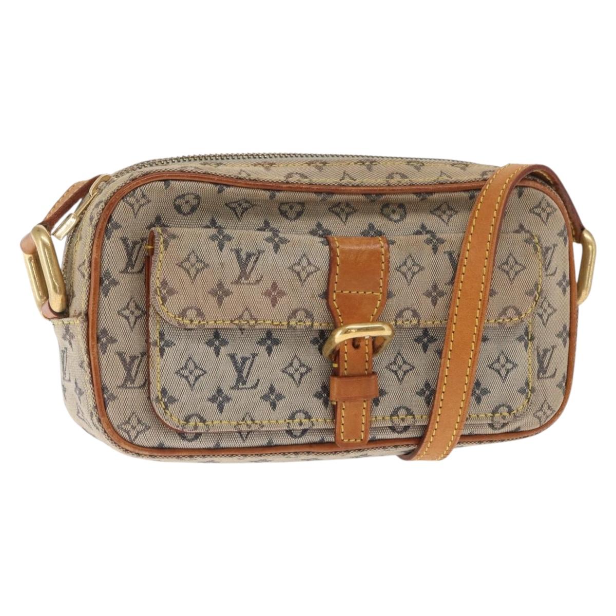 LOUIS VUITTON Monogram Mini Juliet MM Shoulder Bag Blue M92004 LV Auth BA9153