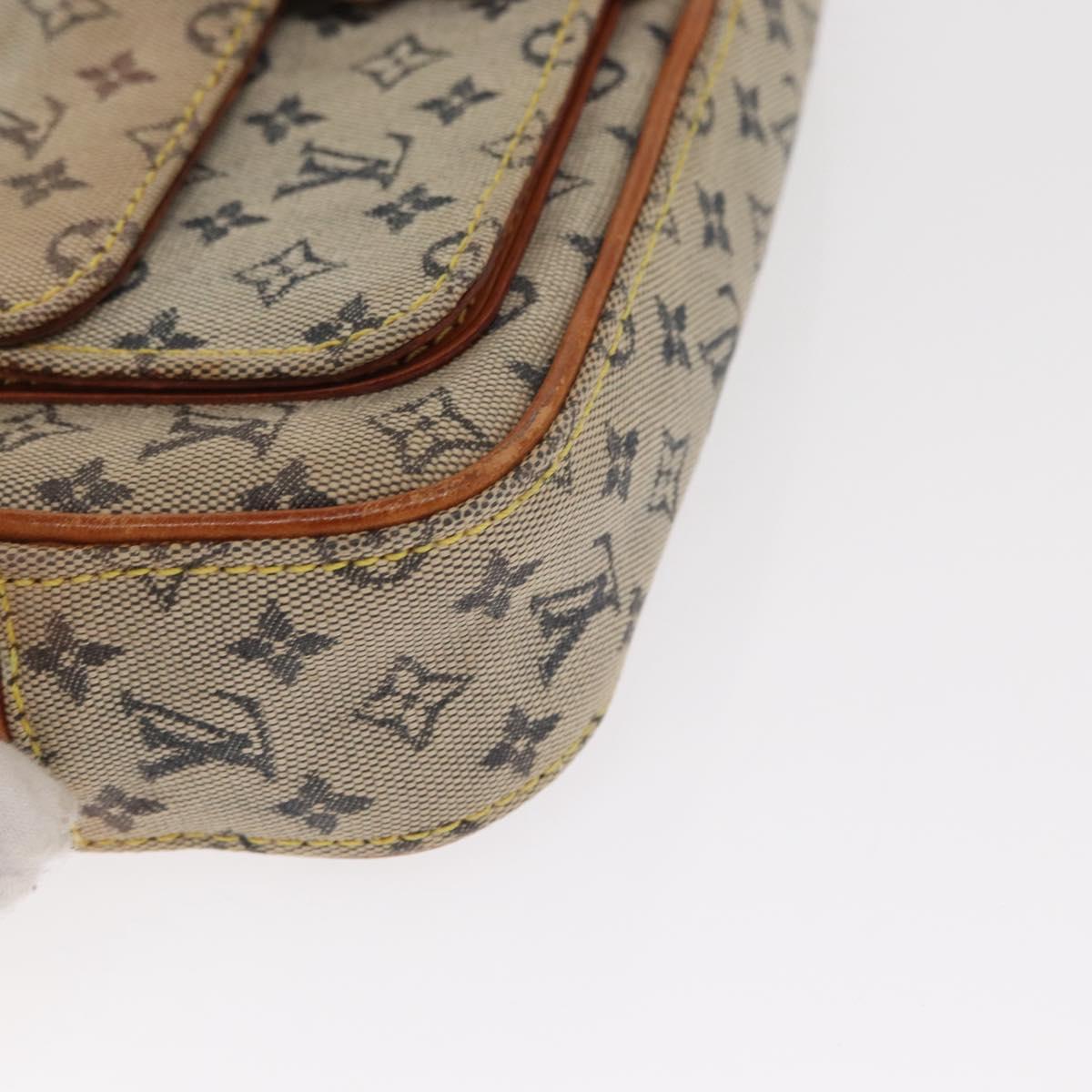 LOUIS VUITTON Monogram Mini Juliet MM Shoulder Bag Blue M92004 LV Auth BA9153