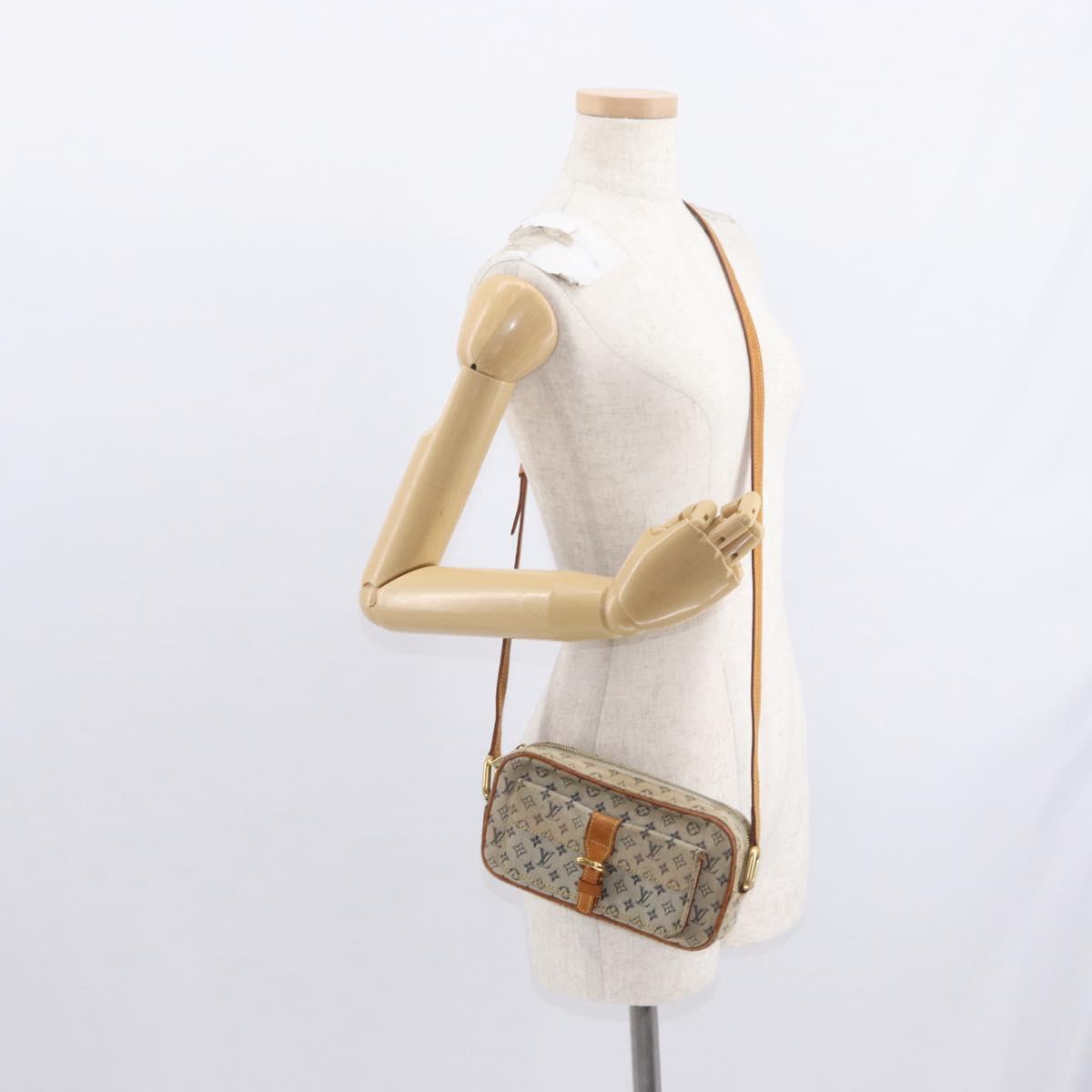 LOUIS VUITTON Monogram Mini Juliet MM Shoulder Bag Blue M92004 LV Auth BA9153