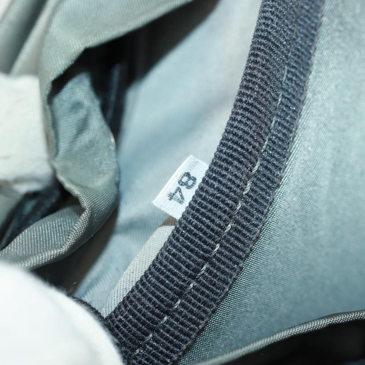 PRADA Backpack Nylon Gray Silver Auth BA9159
