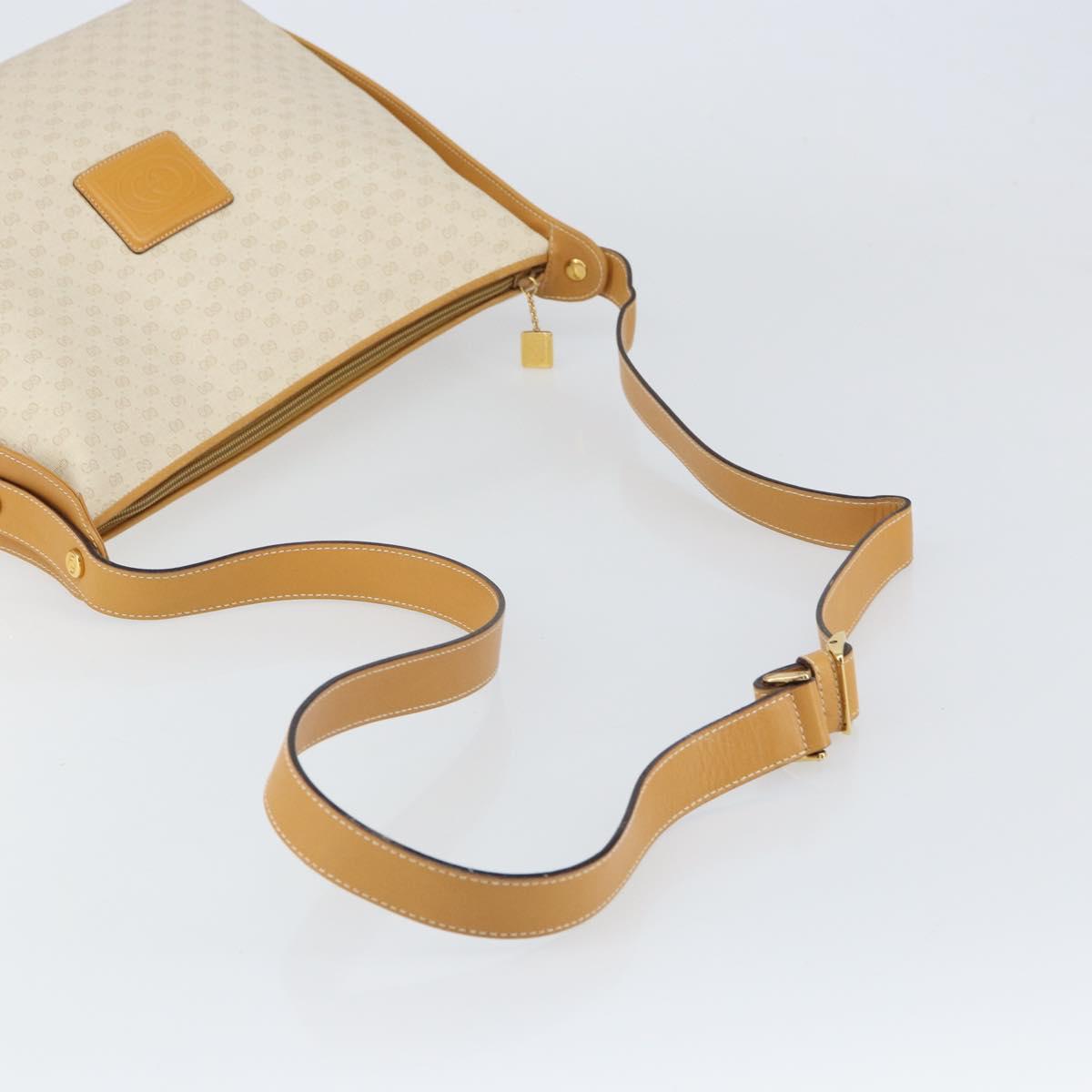 GUCCI Micro GG Supreme Shoulder Bag PVC Beige Gold 104 004 0024 Auth BA9177