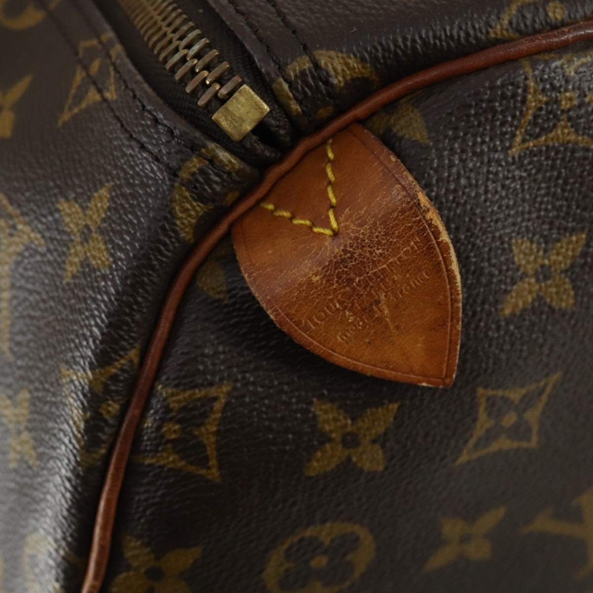 LOUIS VUITTON Monogram Keepall 55 Boston Bag M41424 LV Auth BA9184