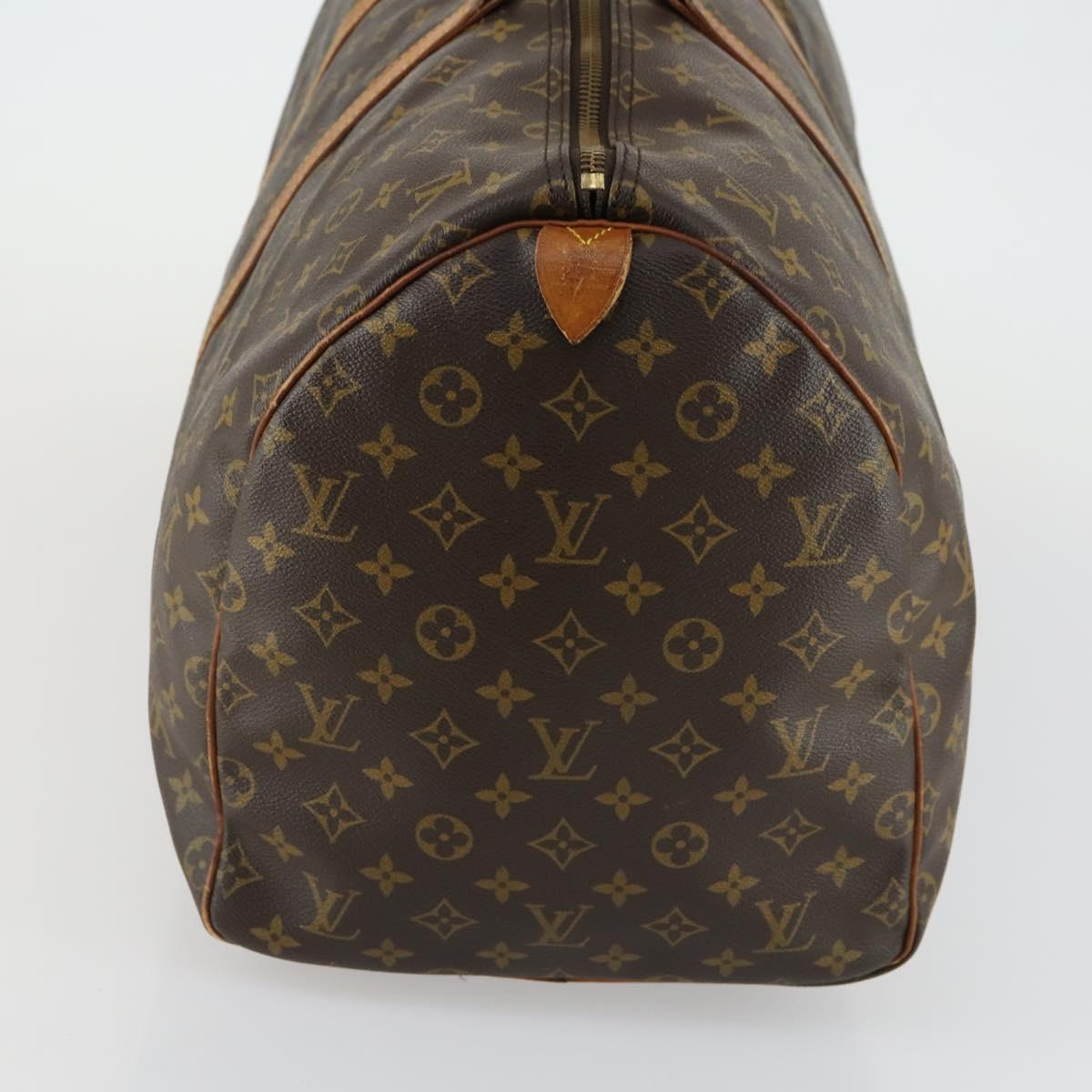 LOUIS VUITTON Monogram Keepall 55 Boston Bag M41424 LV Auth BA9184