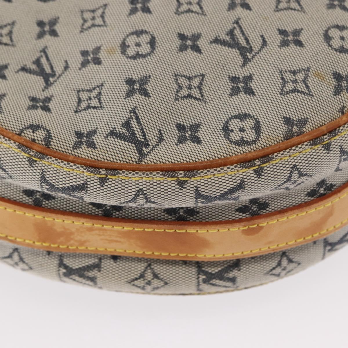 LOUIS VUITTON Monogram Mini Jeanne GM Shoulder Bag Blue M92000 LV Auth BA9185
