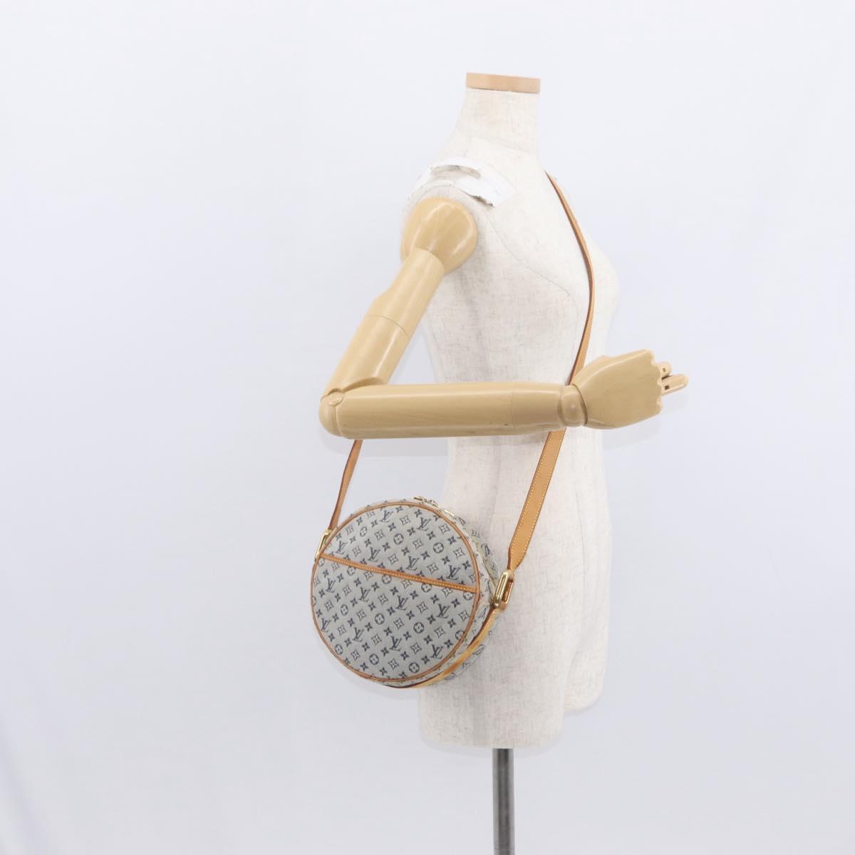 LOUIS VUITTON Monogram Mini Jeanne GM Shoulder Bag Blue M92000 LV Auth BA9185