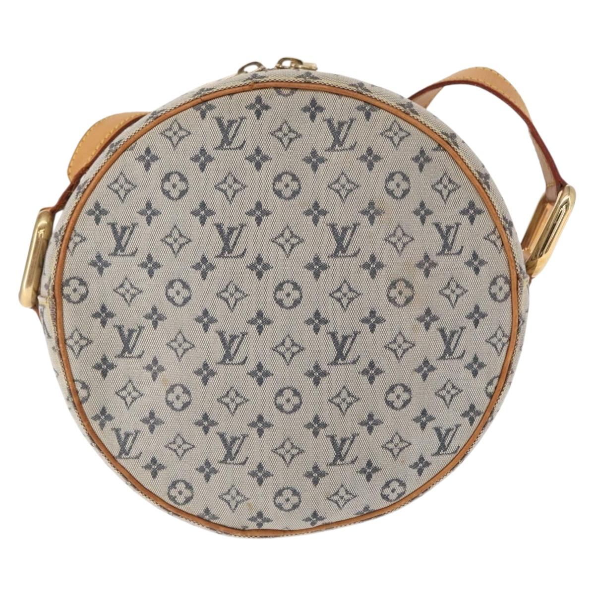 LOUIS VUITTON Monogram Mini Jeanne GM Shoulder Bag Blue M92000 LV Auth BA9185