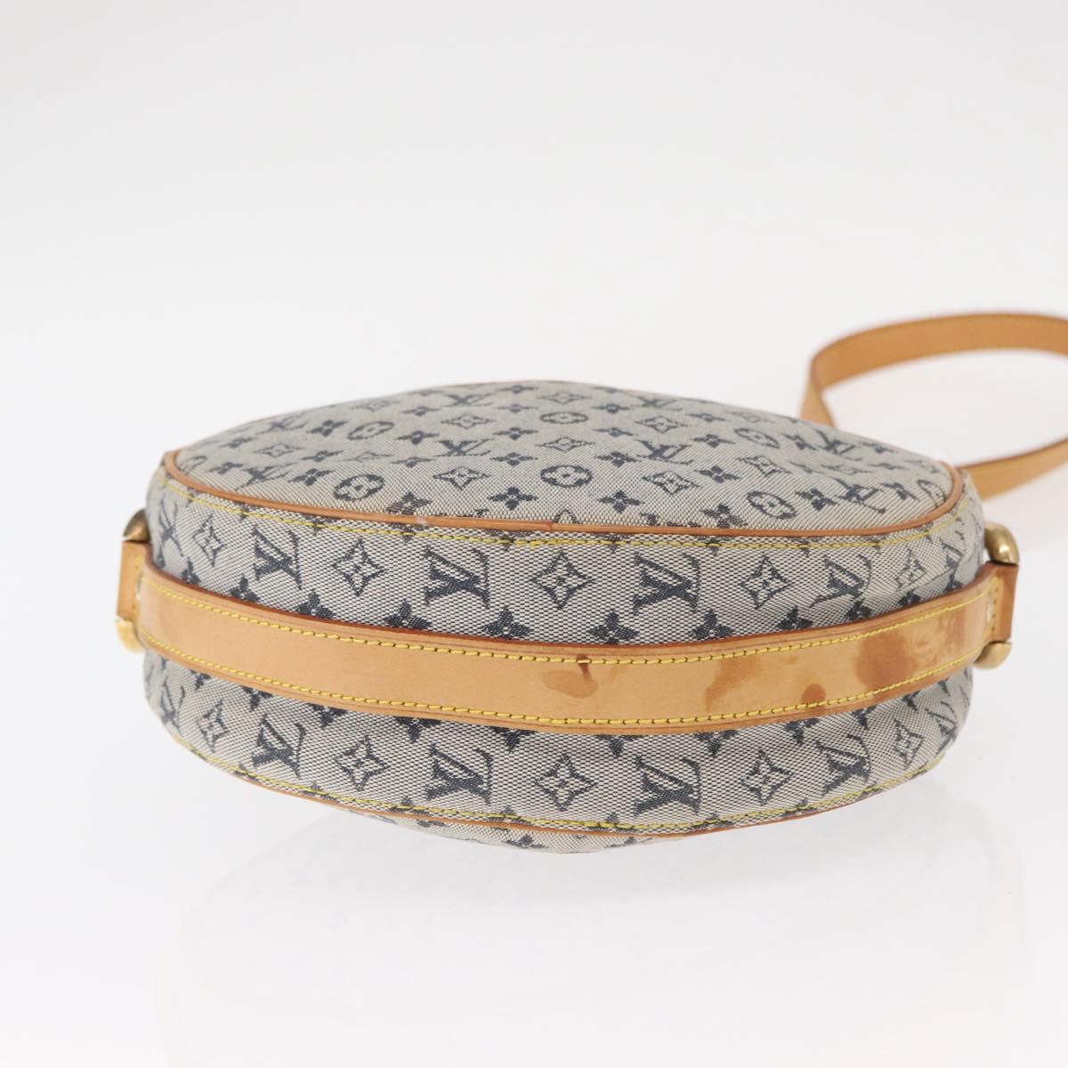 LOUIS VUITTON Monogram Mini Jeanne GM Shoulder Bag Blue M92000 LV Auth BA9185