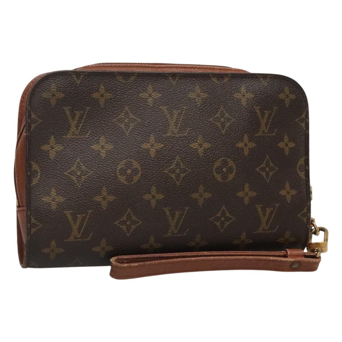 LOUIS VUITTON Monogram Orsay Clutch Bag M51790 LV Auth BA919