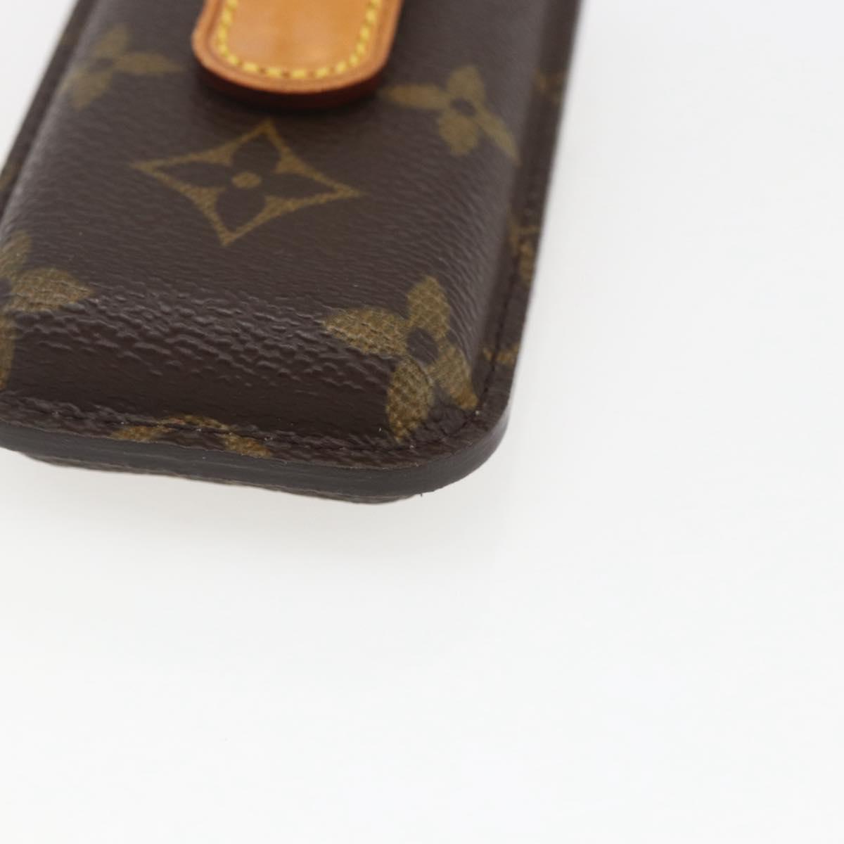LOUIS VUITTON Monogram Etui Telephonne Japon Cell Phone Case M63050 Auth BA9204