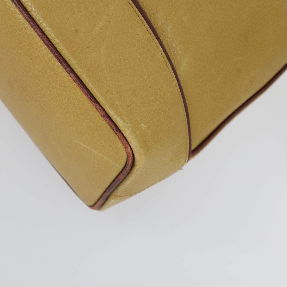 CARTIER Saint Laurent Shoulder Bag Leather 2 Set Beige Brown Auth BA9213