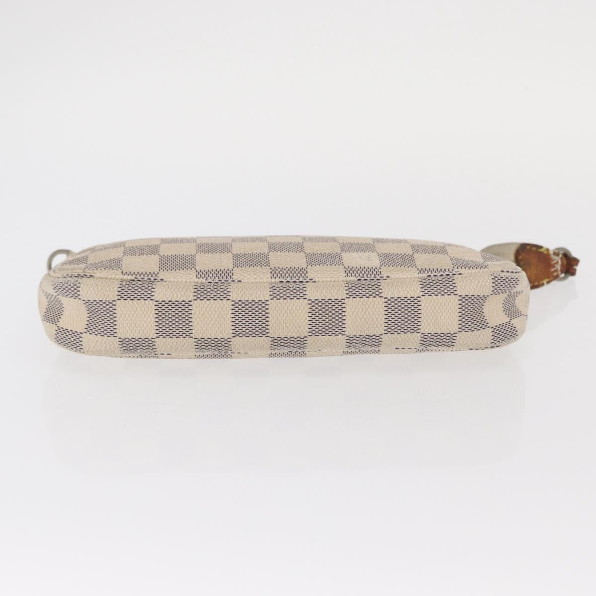 LOUIS VUITTON Damier Azur Pochette Accessoires Pouch N51986 LV Auth BA9215