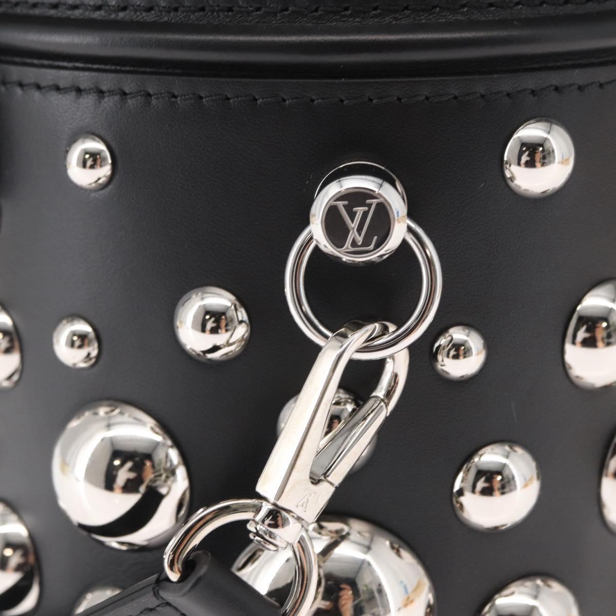 LOUIS VUITTON LVxYK Cannes Hand Bag Leather Black M21667 LV Auth BA9227SM