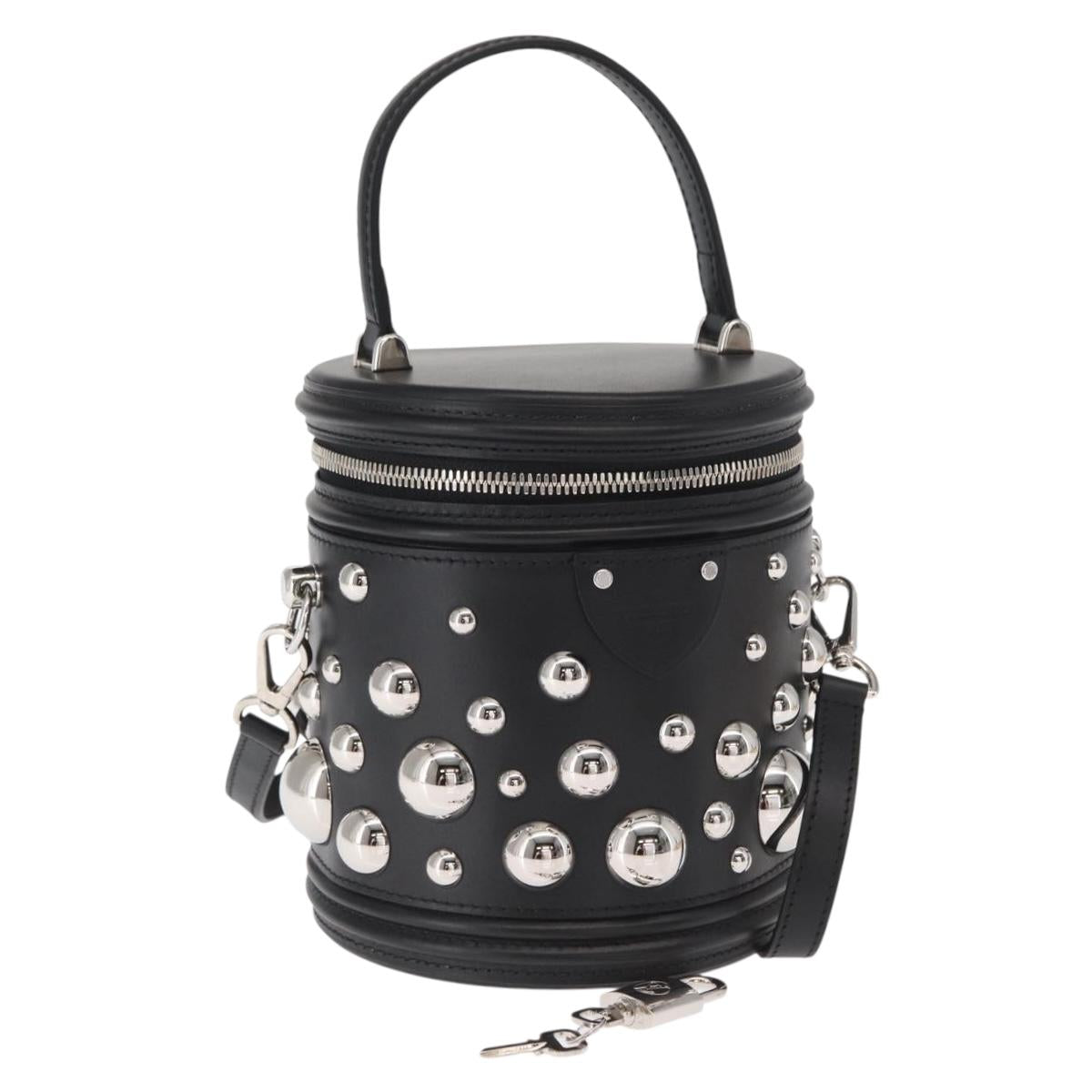 LOUIS VUITTON LVxYK Cannes Hand Bag Leather Black M21667 LV Auth BA9227SM