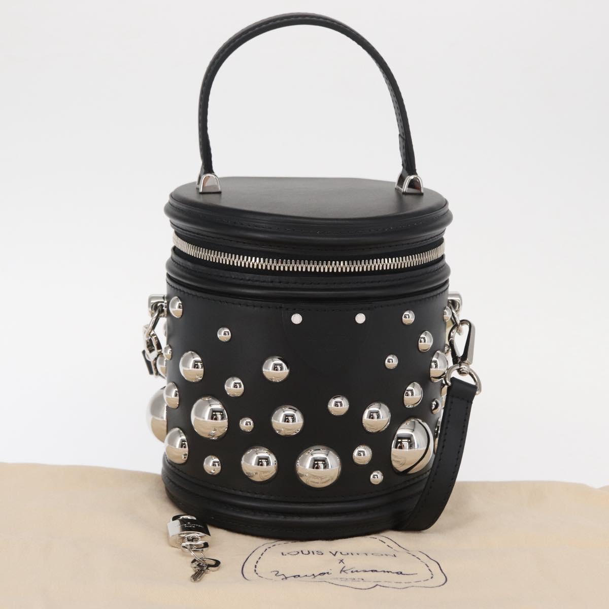 LOUIS VUITTON LVxYK Cannes Hand Bag Leather Black M21667 LV Auth BA9227SM