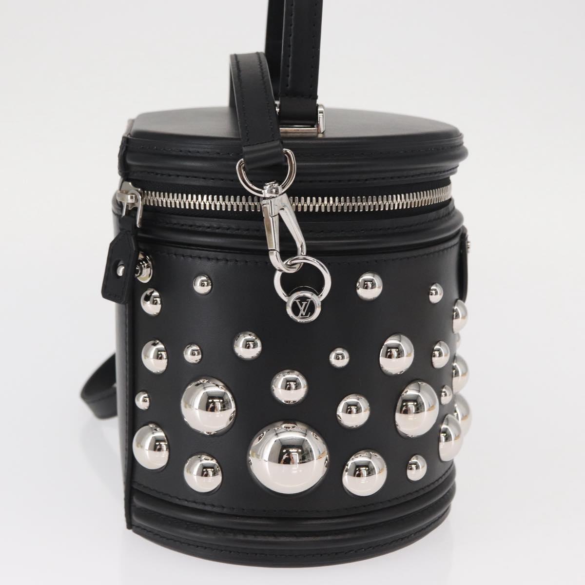 LOUIS VUITTON LVxYK Cannes Hand Bag Leather Black M21667 LV Auth BA9227SM