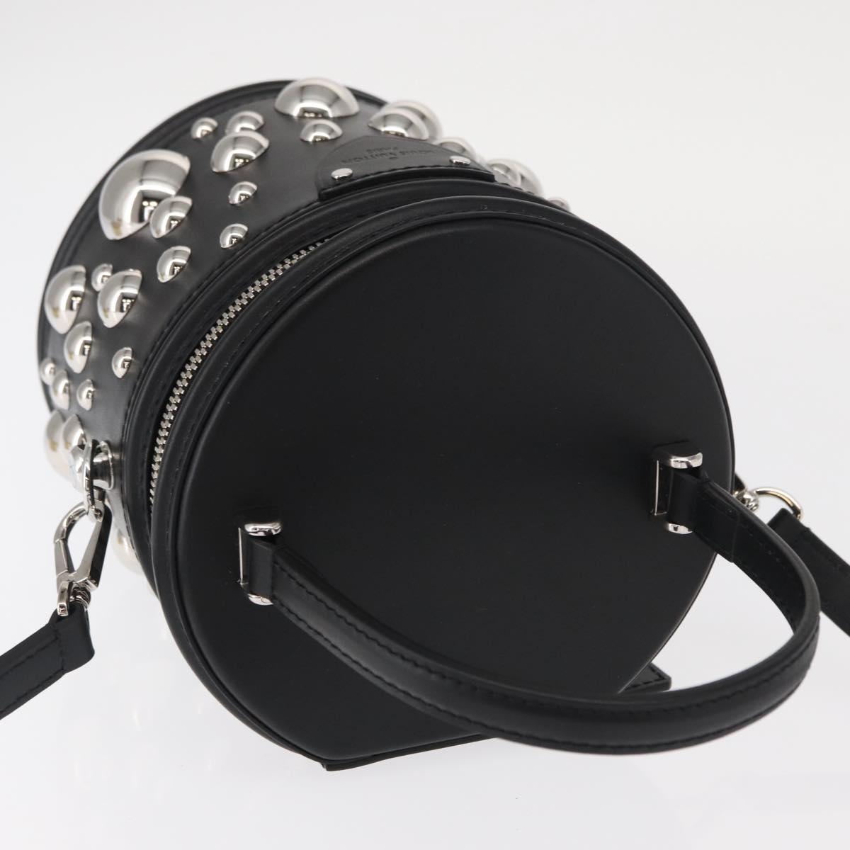 LOUIS VUITTON LVxYK Cannes Hand Bag Leather Black M21667 LV Auth BA9227SM