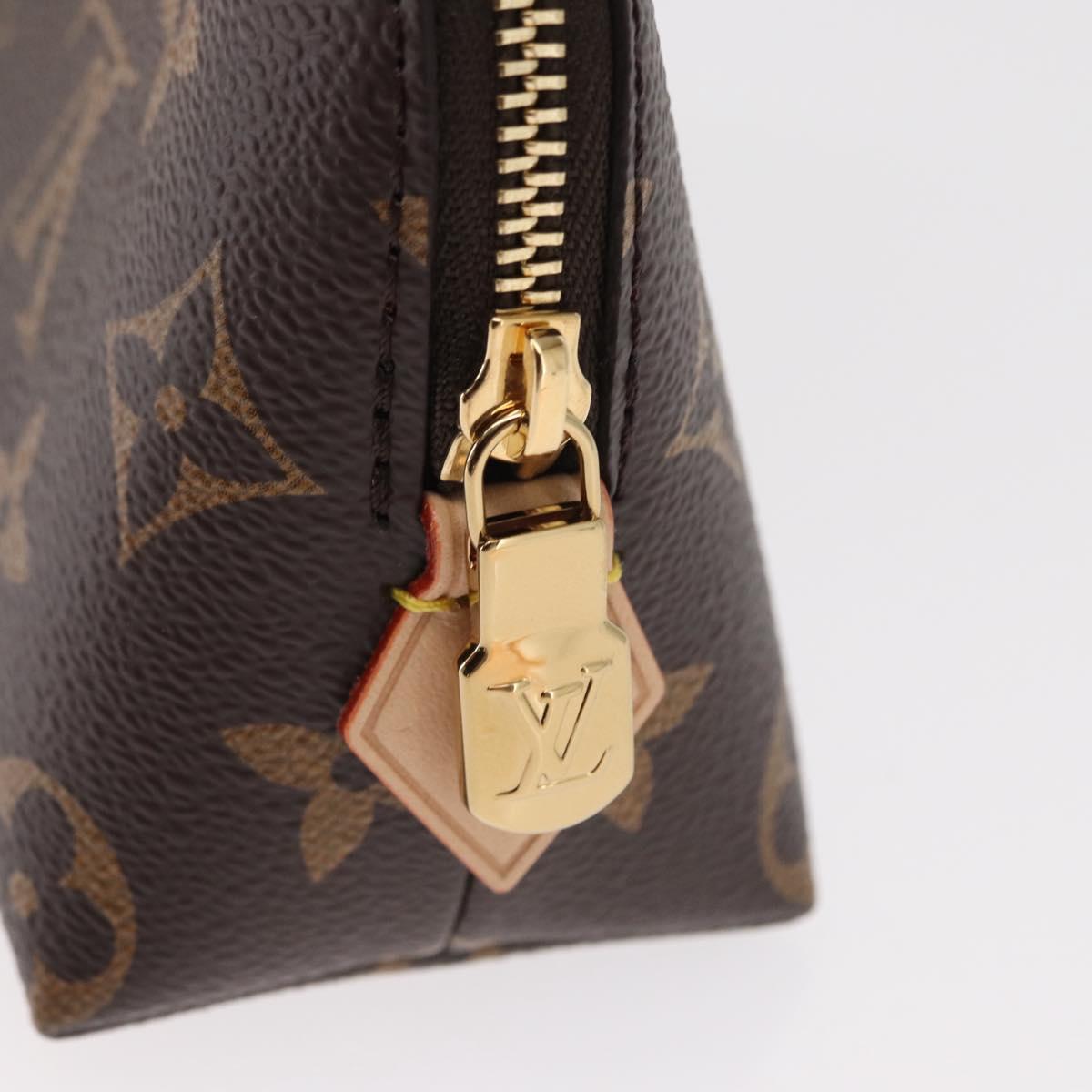 LOUIS VUITTON Monogram Cherry Pochette Cosmetic PM Pouch M13766 LV Auth BA9228SM