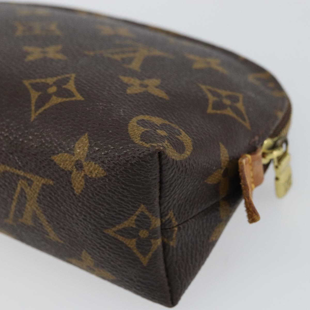 LOUIS VUITTON Monogram Pochette Cosmetic PM Pouch M43998 LV Auth BA9236