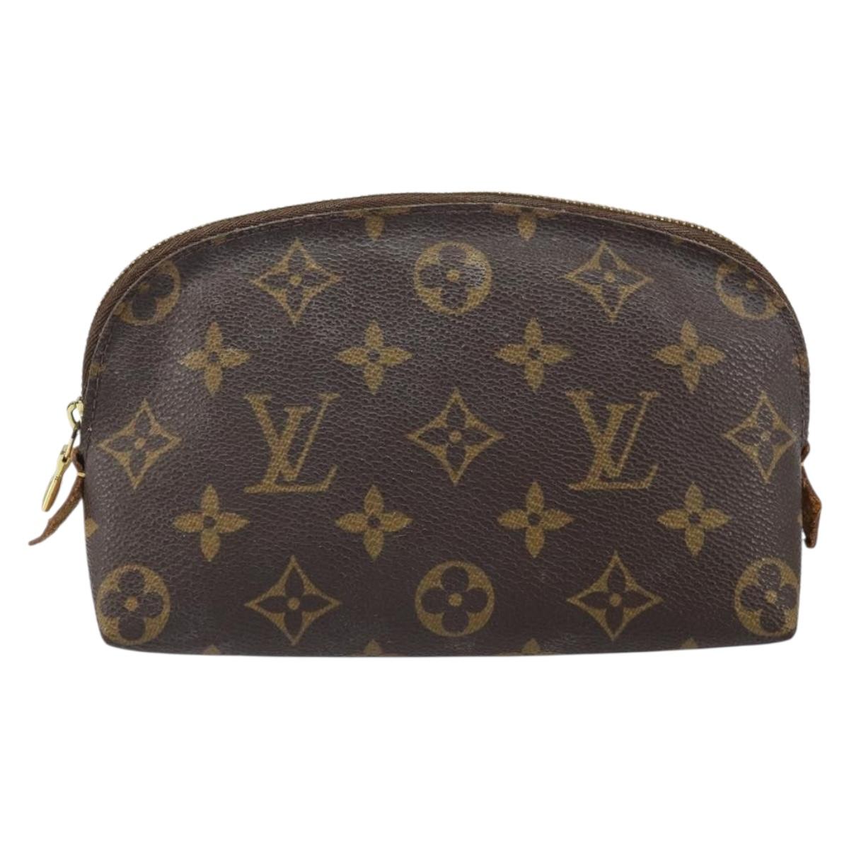 LOUIS VUITTON Monogram Pochette Cosmetic PM Pouch M43998 LV Auth BA9236