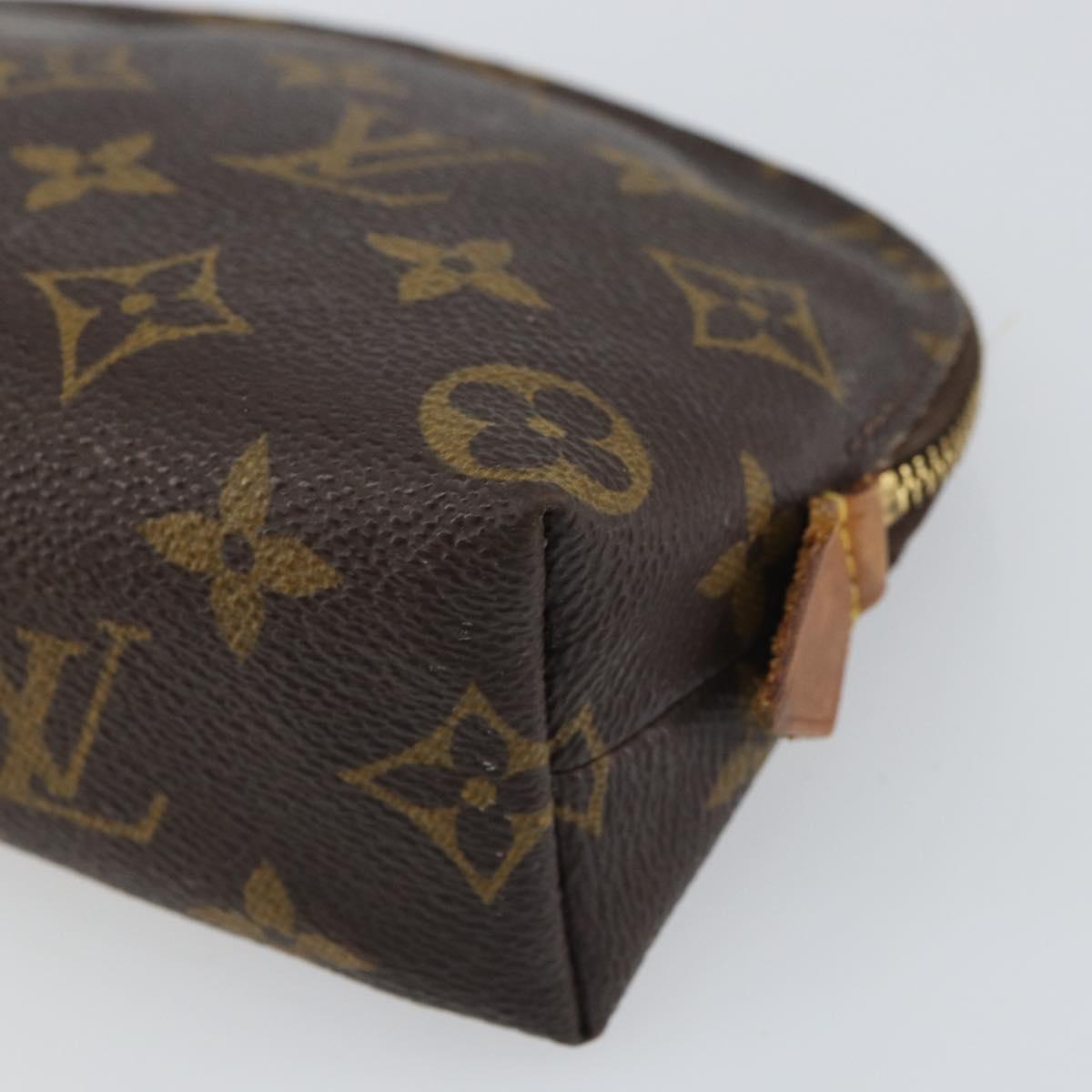 LOUIS VUITTON Monogram Pochette Cosmetic PM Pouch M43998 LV Auth BA9236