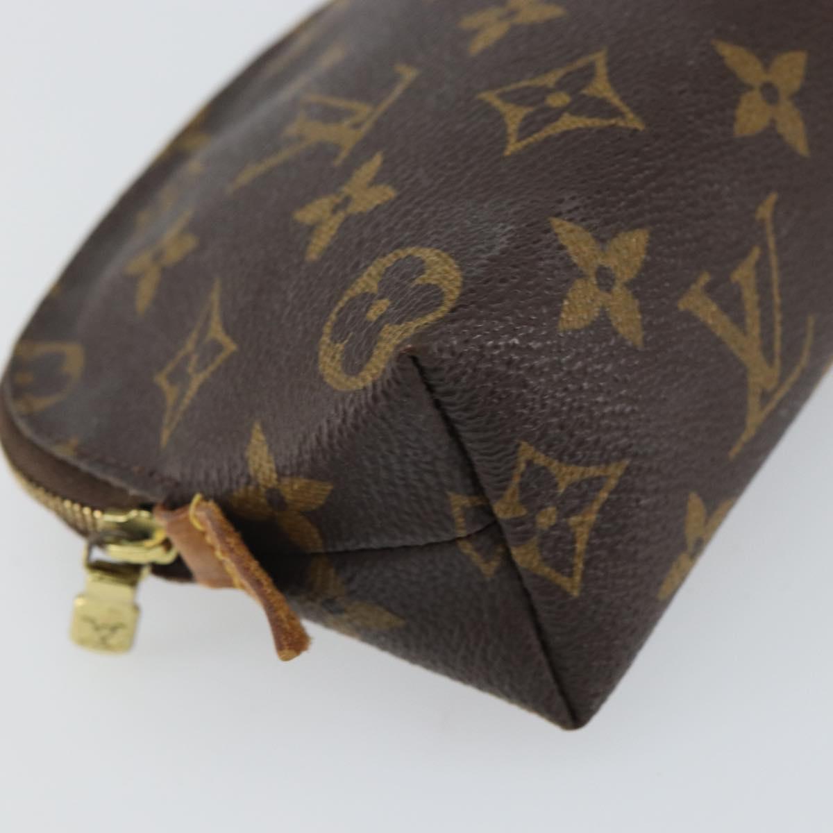 LOUIS VUITTON Monogram Pochette Cosmetic PM Pouch M43998 LV Auth BA9236